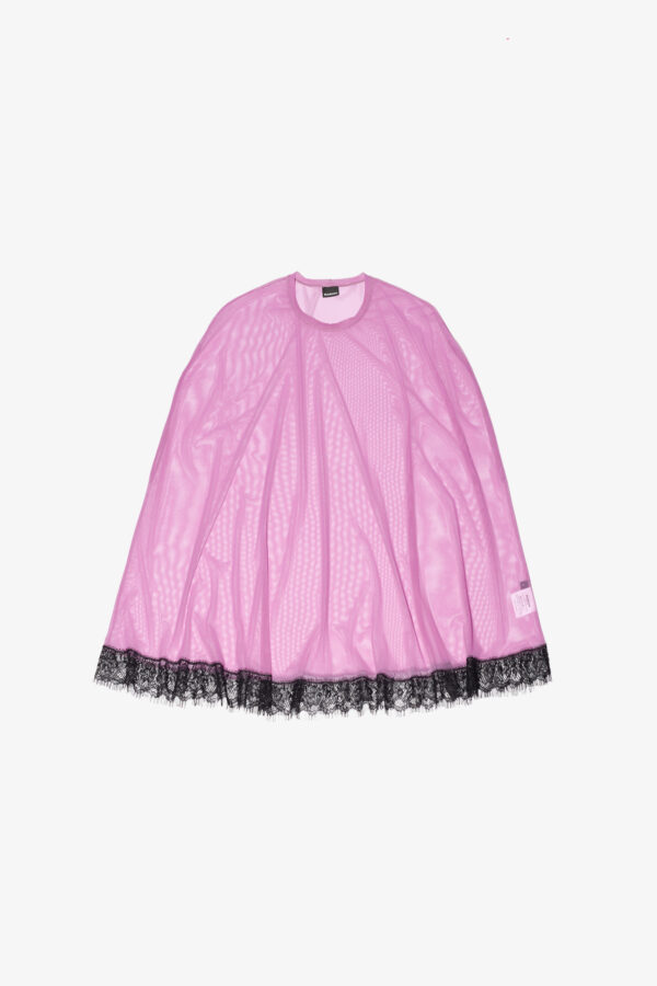 marios peal top in lilac mesh jersey