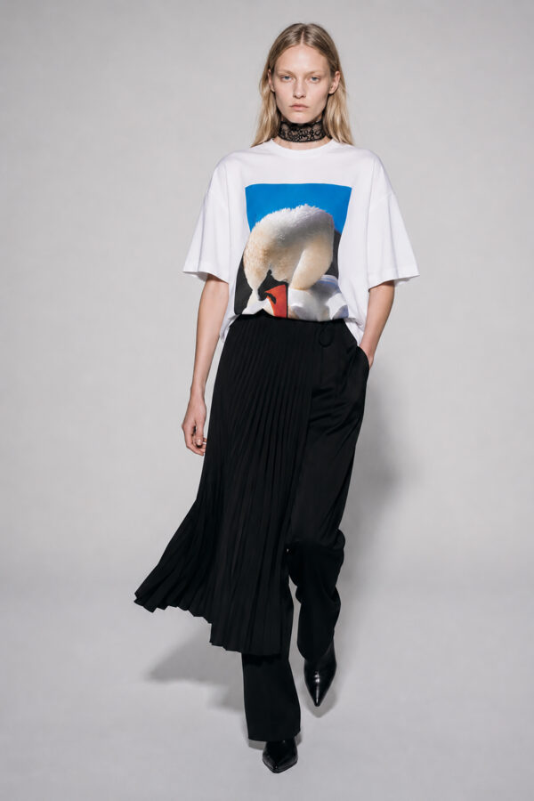 marios t-shirt print swan